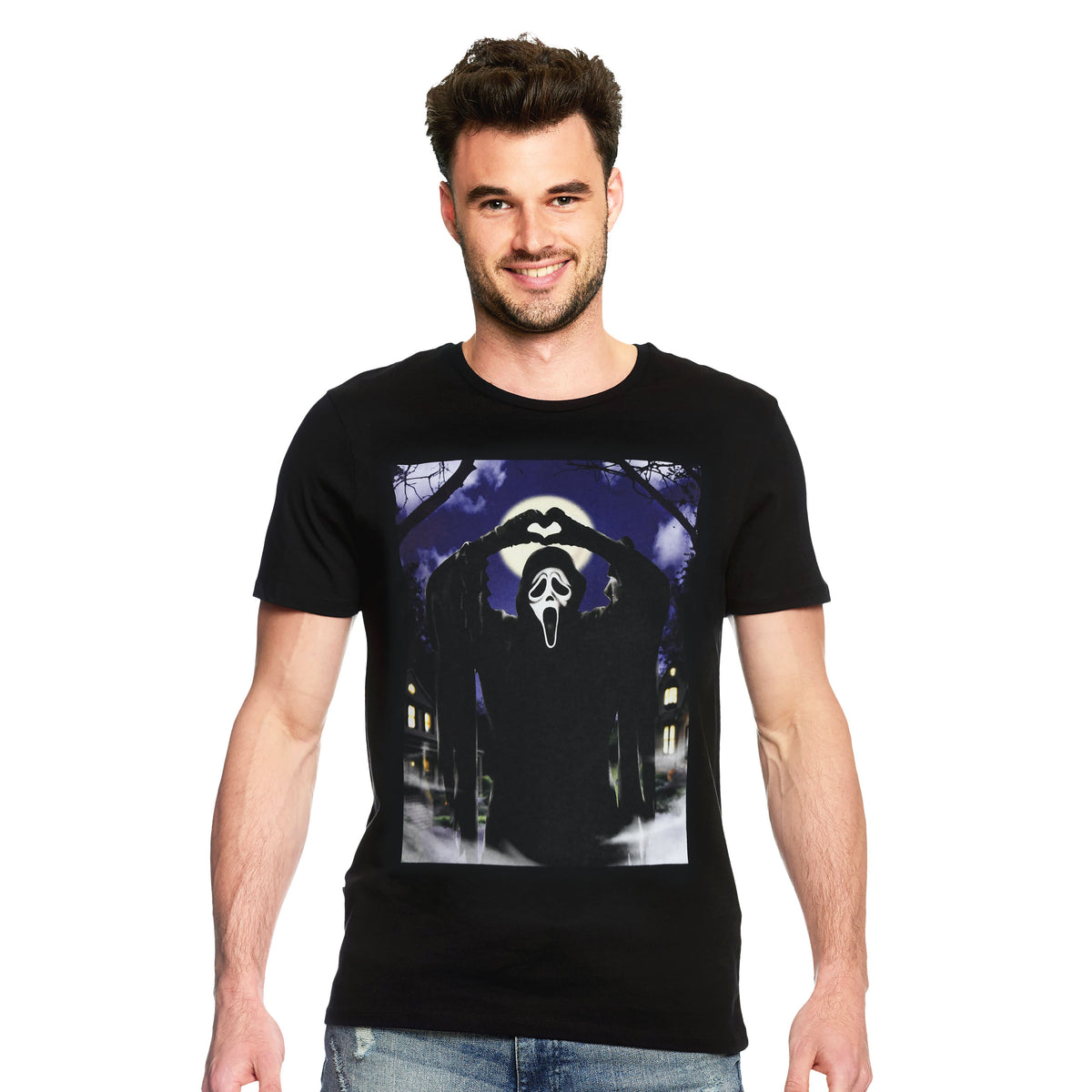 Productafbeelding Ghost Face - Hearts T-shirt zwart