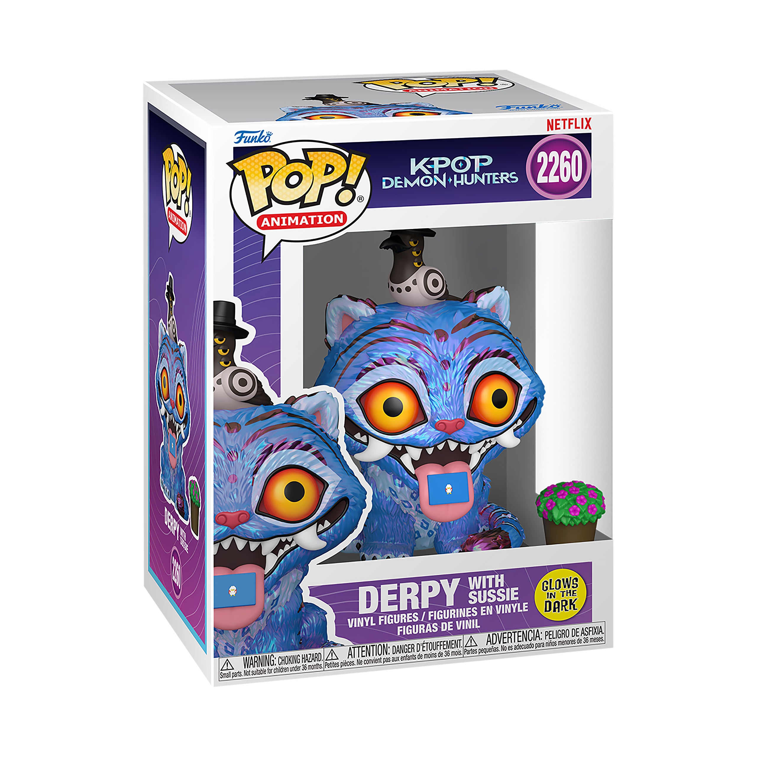 Productafbeelding KPop Demon Hunters - Derpy met Sussie Glow in the Dark Funko Pop! figuur