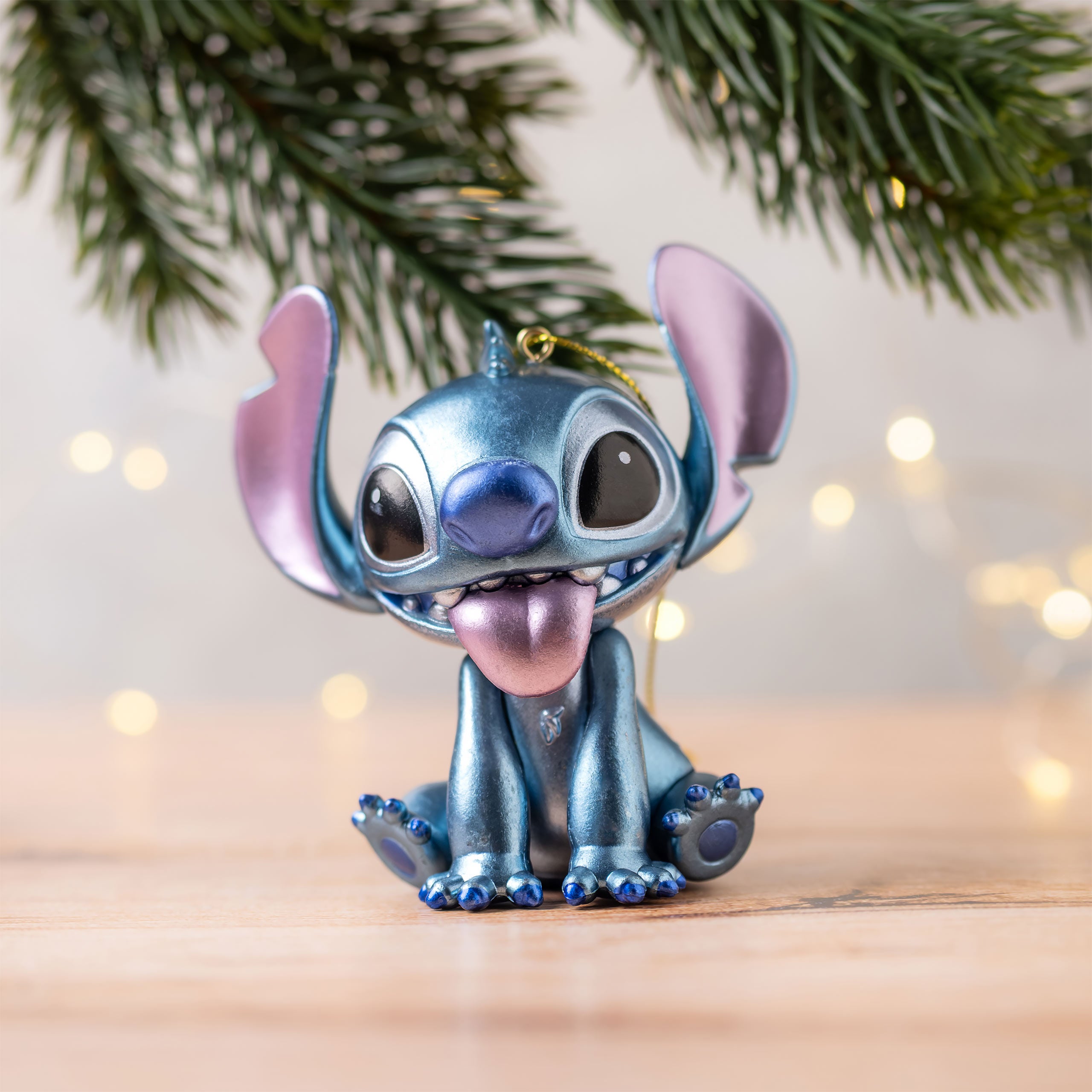 Productafbeelding Stitch Metallic Kerstboomornament - Lilo & Stitch