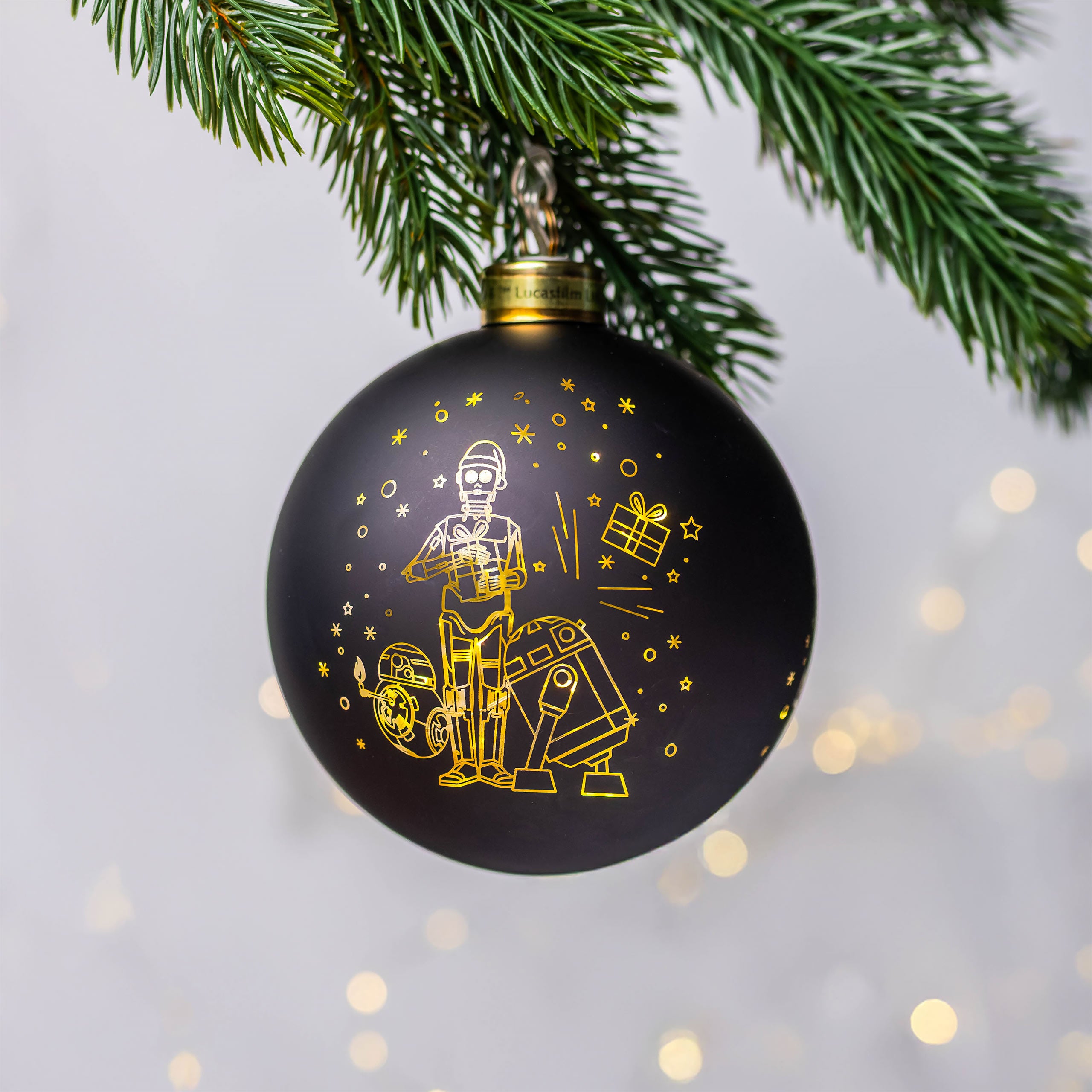 Productafbeelding Star Wars - Droids kerstbal met licht