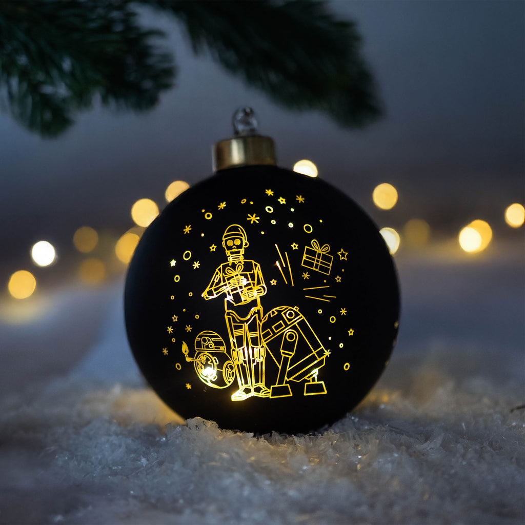 Productafbeelding Star Wars - Droids kerstbal met licht