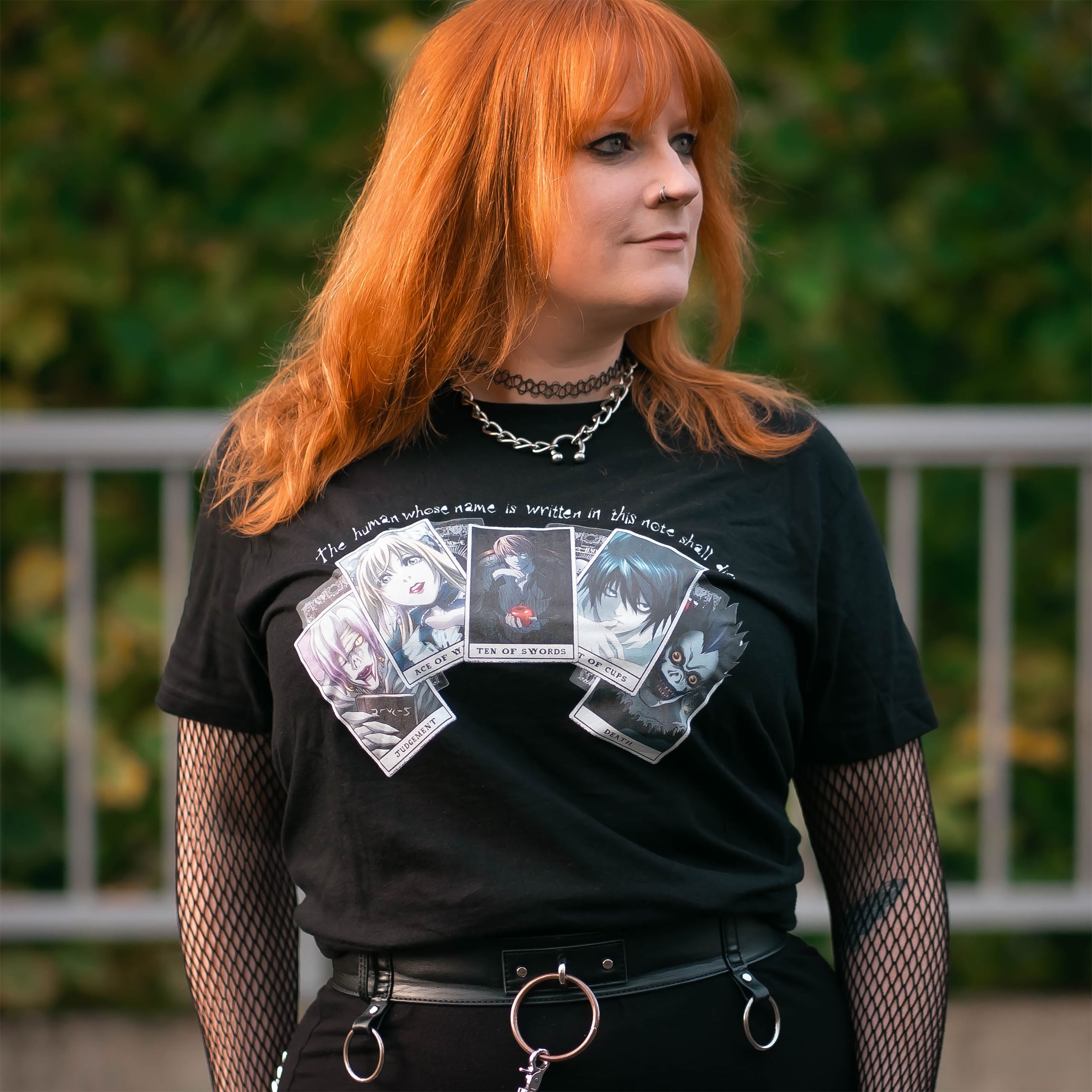 Productafbeelding Death Note - Playing Cards T-shirt zwart