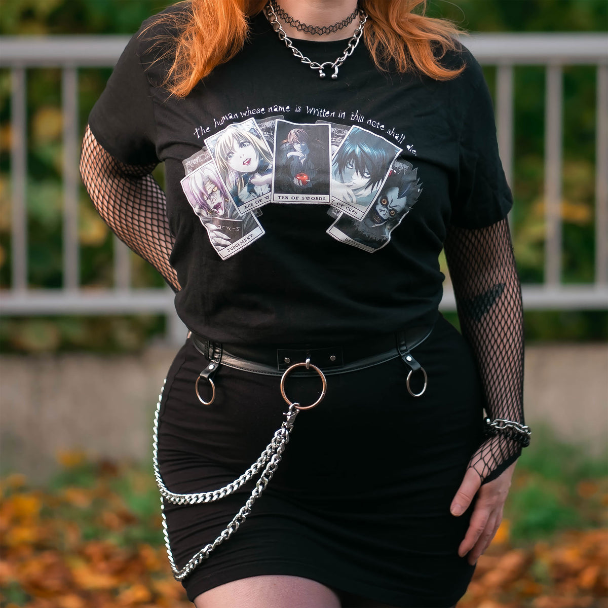 Productafbeelding Death Note - Playing Cards T-shirt zwart