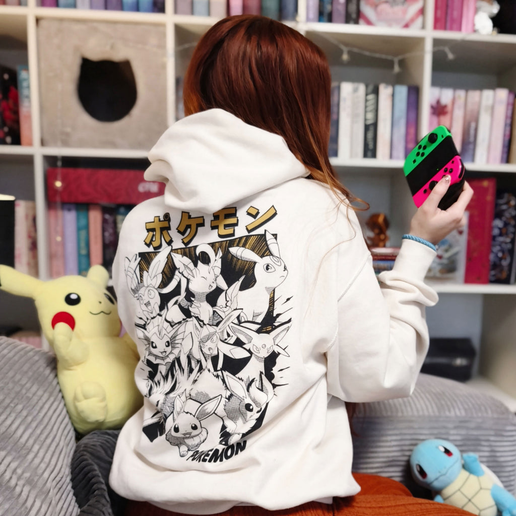 Productafbeelding Pokémon - Eevee Evolution Katakana Hoodie