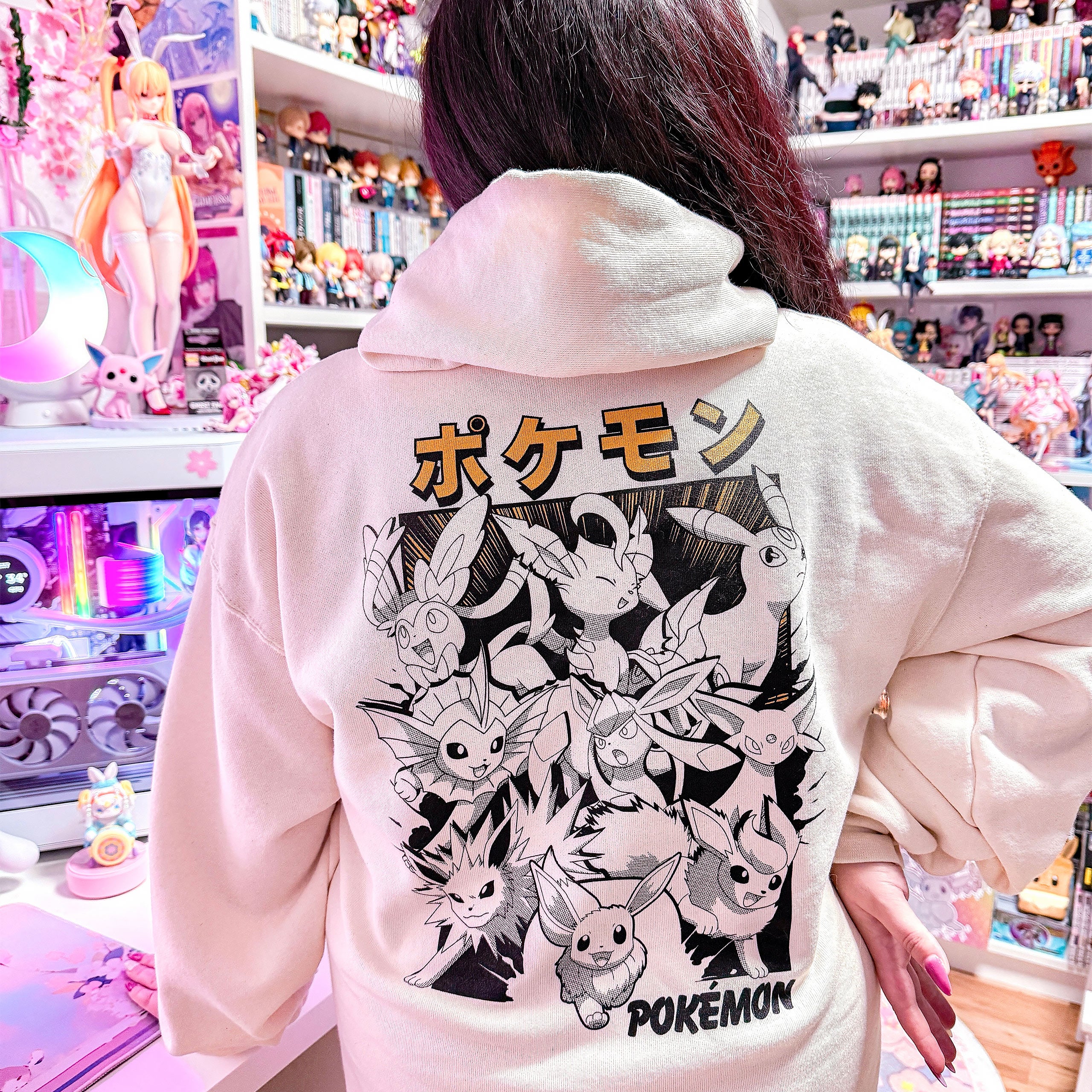 Productafbeelding Pokémon - Eevee Evolution Katakana Hoodie