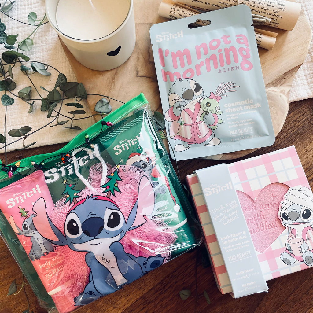 Productafbeelding Stitch lippenbalsem en badbruisbal cosmeticaset - Lilo & Stitch