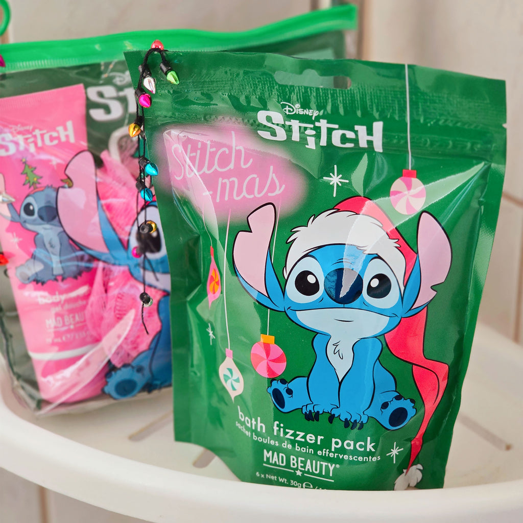 Productafbeelding Stitch-mas Set van 6 badbruisballen - Lilo & Stitch