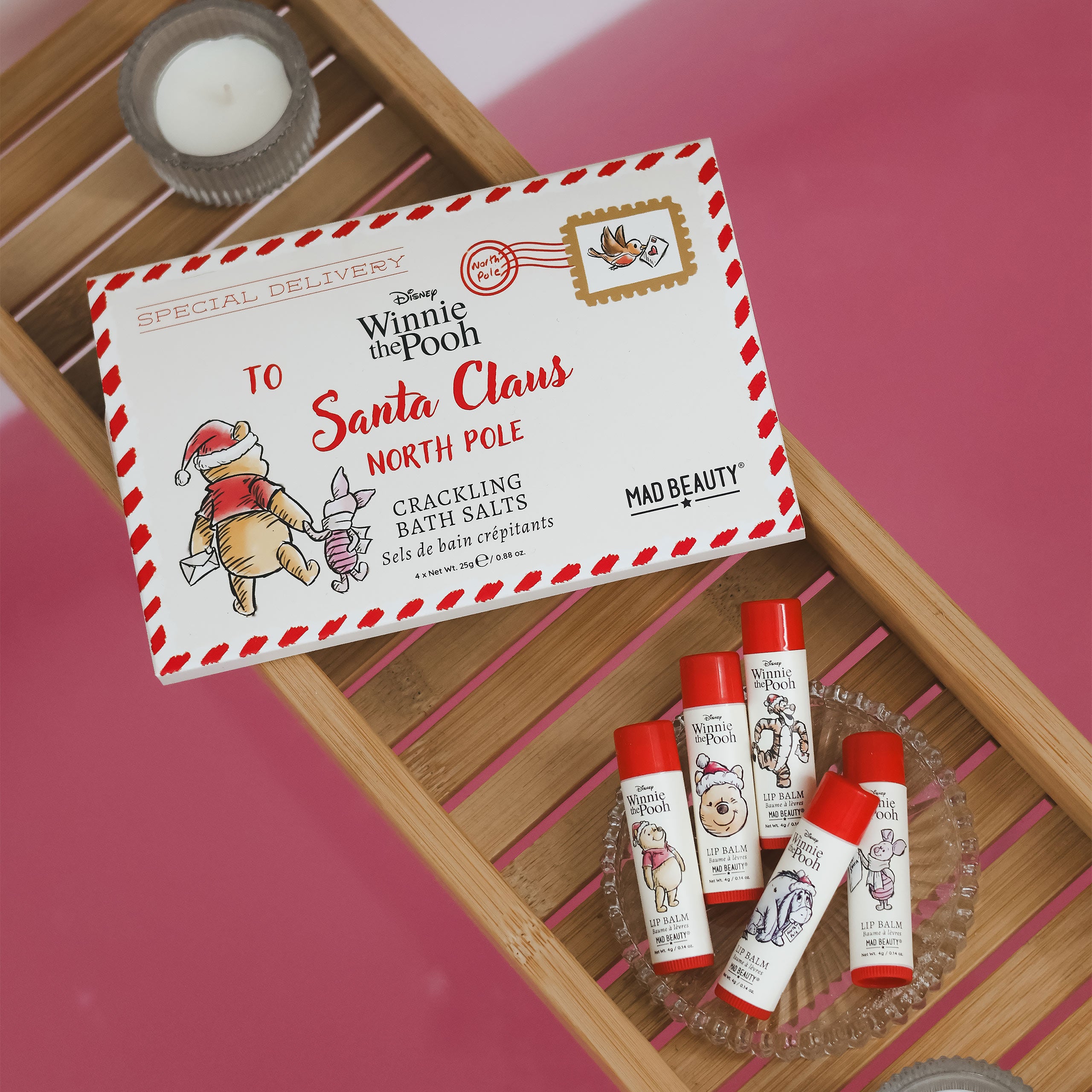 Productafbeelding Winnie de Poeh - X-mas lippenbalsem 5-delige set