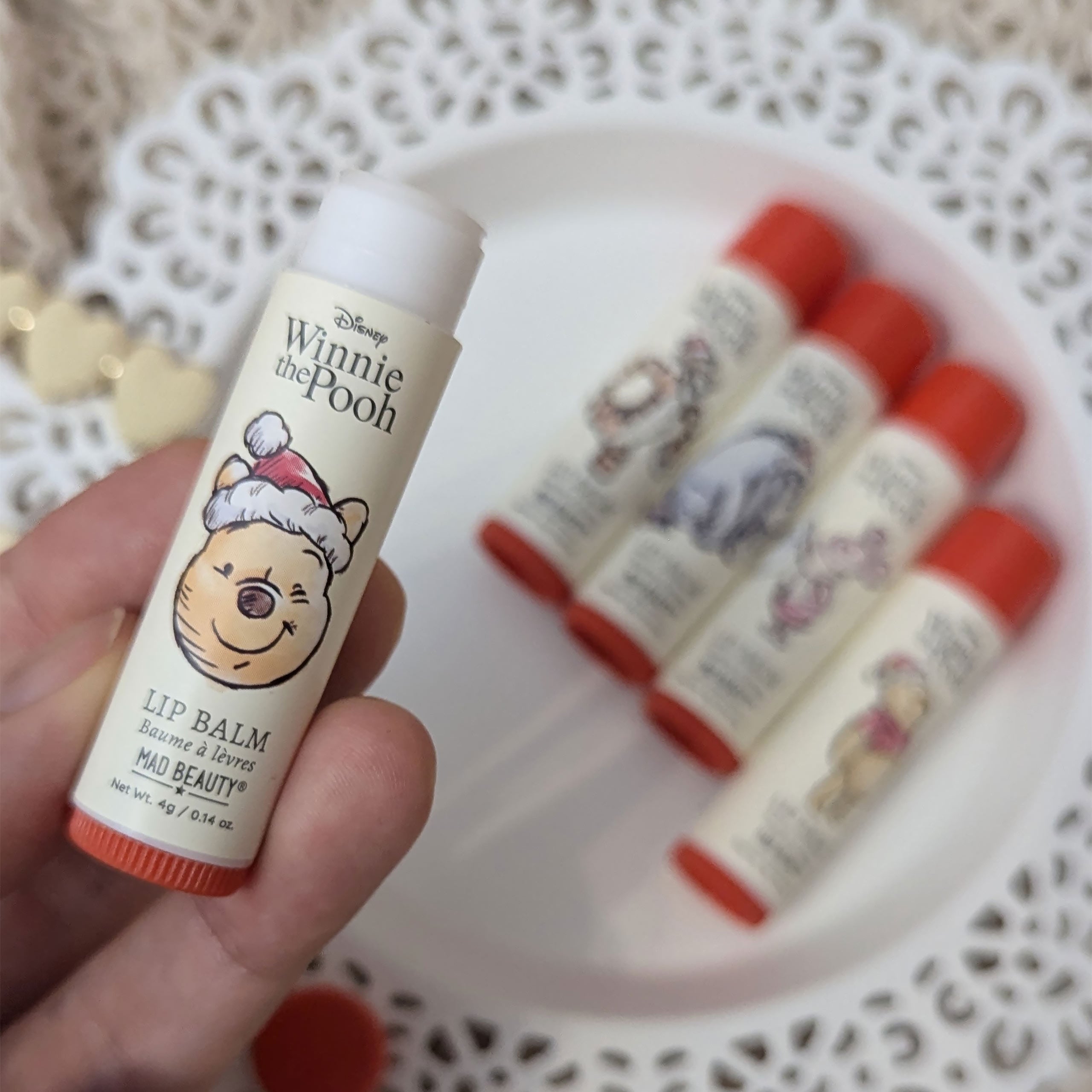 Productafbeelding Winnie de Poeh - X-mas lippenbalsem 5-delige set