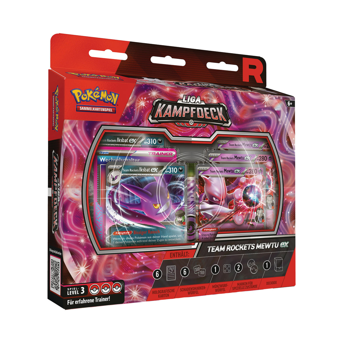 Productafbeelding Pokémon - Rocket’s Mewtwo-ex League Battle Deck Verzamelaarskaarten Box
