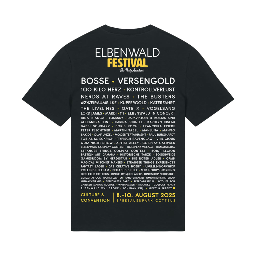 Productafbeelding Elbenwald Festival - Tape T-shirt zwart
