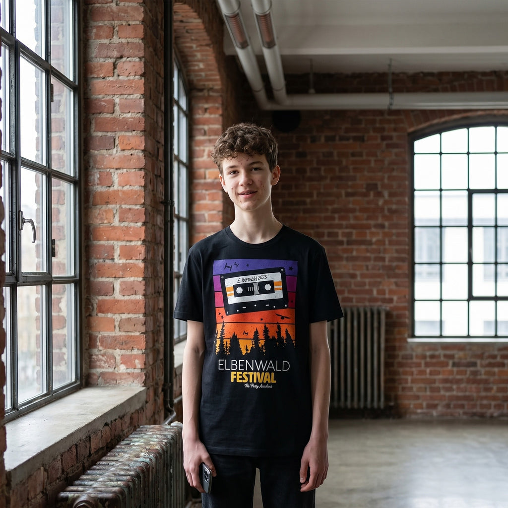 Productafbeelding Elbenwald Festival - Tape T-shirt zwart