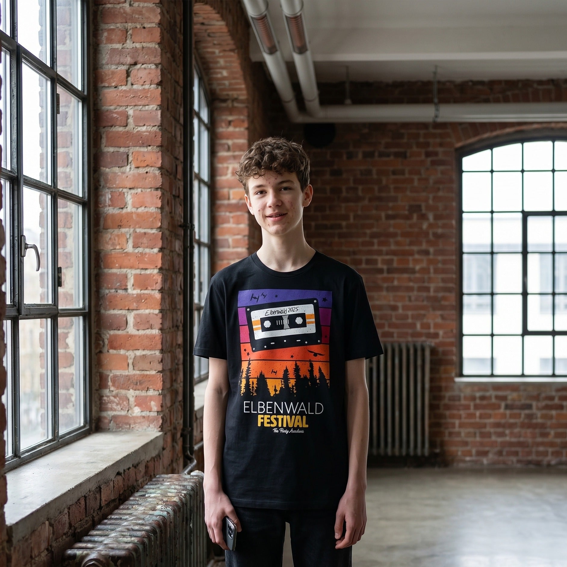 Productafbeelding Elbenwald Festival - Tape T-shirt zwart