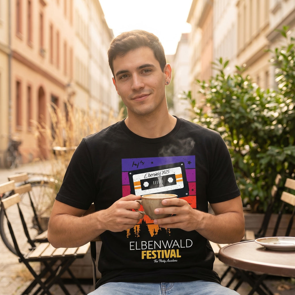 Productafbeelding Elbenwald Festival - Tape T-shirt zwart