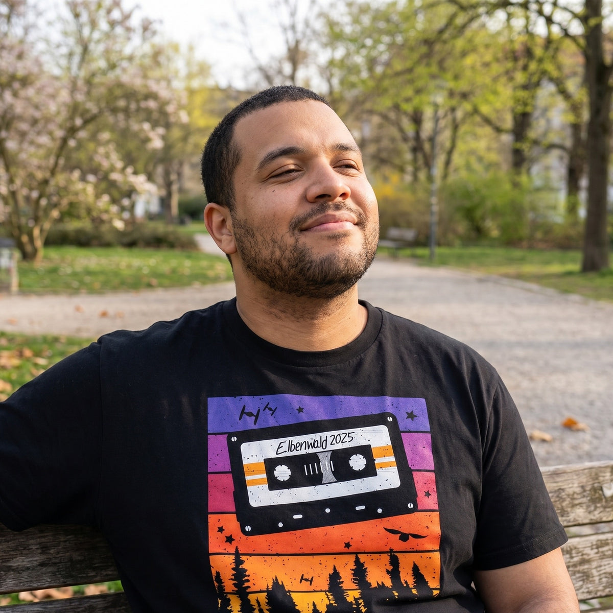 Productafbeelding Elbenwald Festival - Tape T-shirt zwart