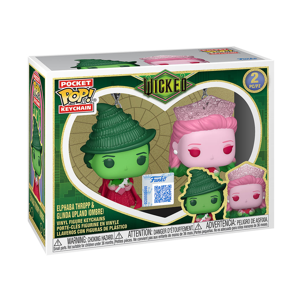 Product image Wicked - Glinda and Elphaba (Ombre) Funko Pop Keychain 2-Pack