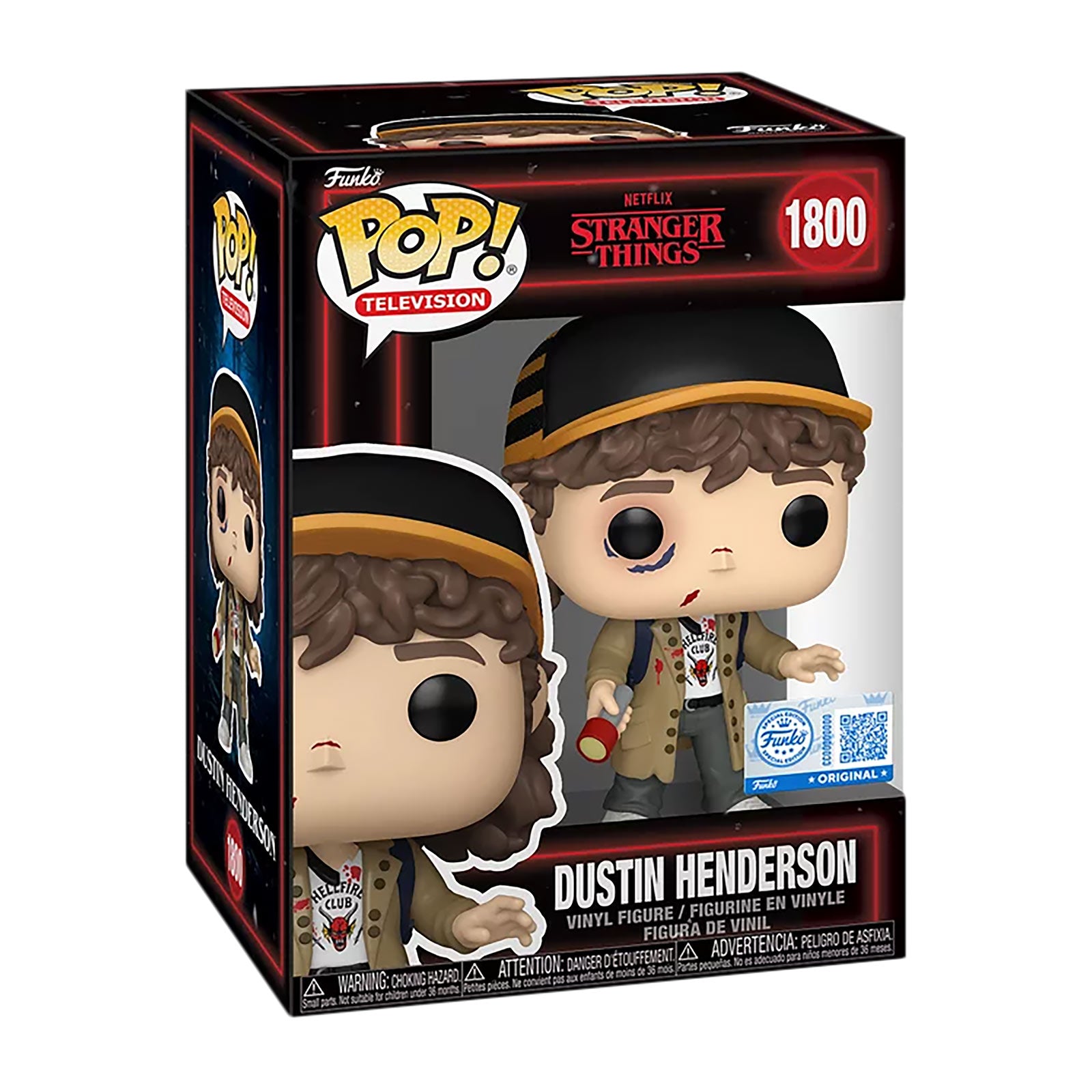 Productafbeelding Stranger Things – Dustin (Battle Damaged) Funko Pop! figuur