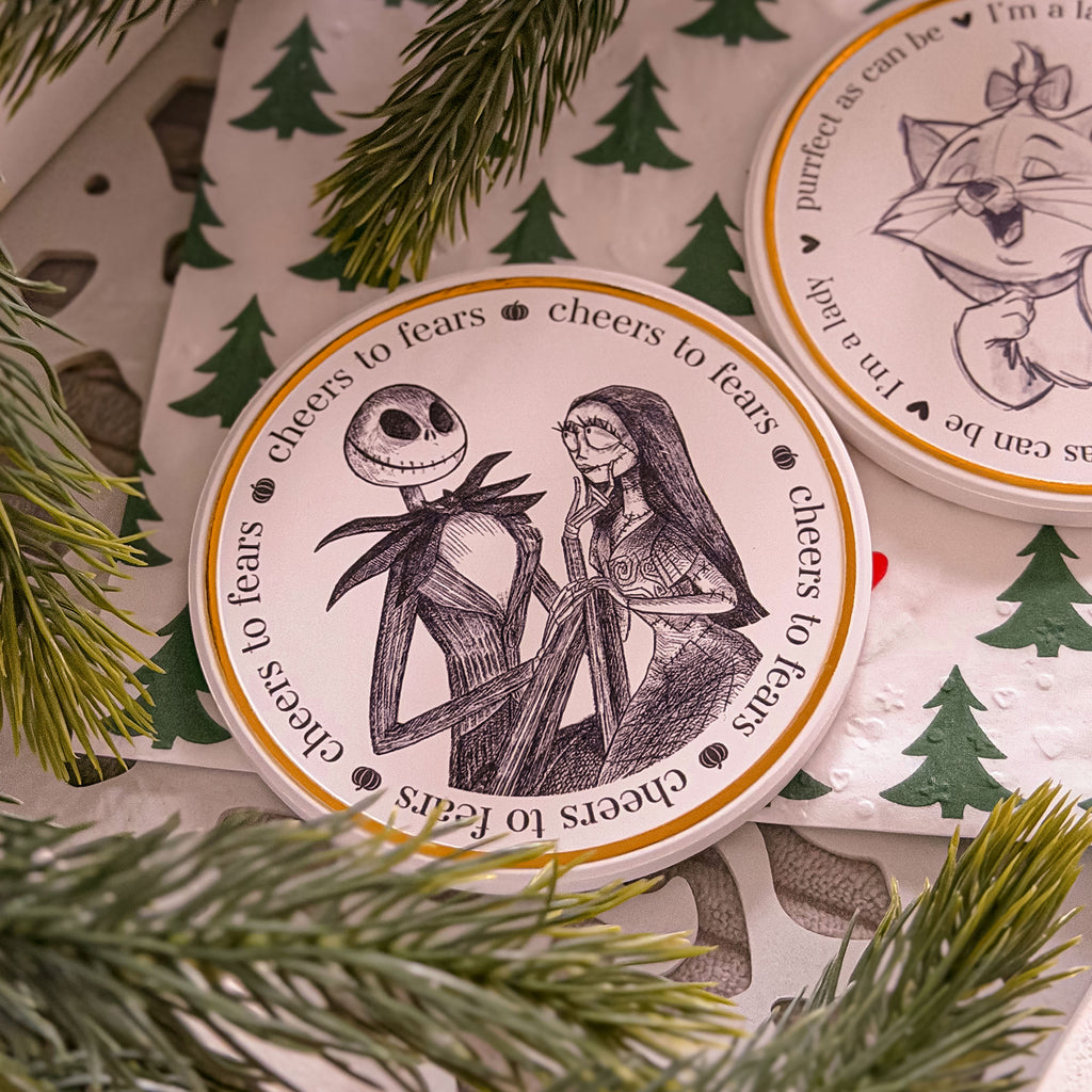 Productafbeelding The Nightmare Before Christmas - Sally en Jack Onderzetter