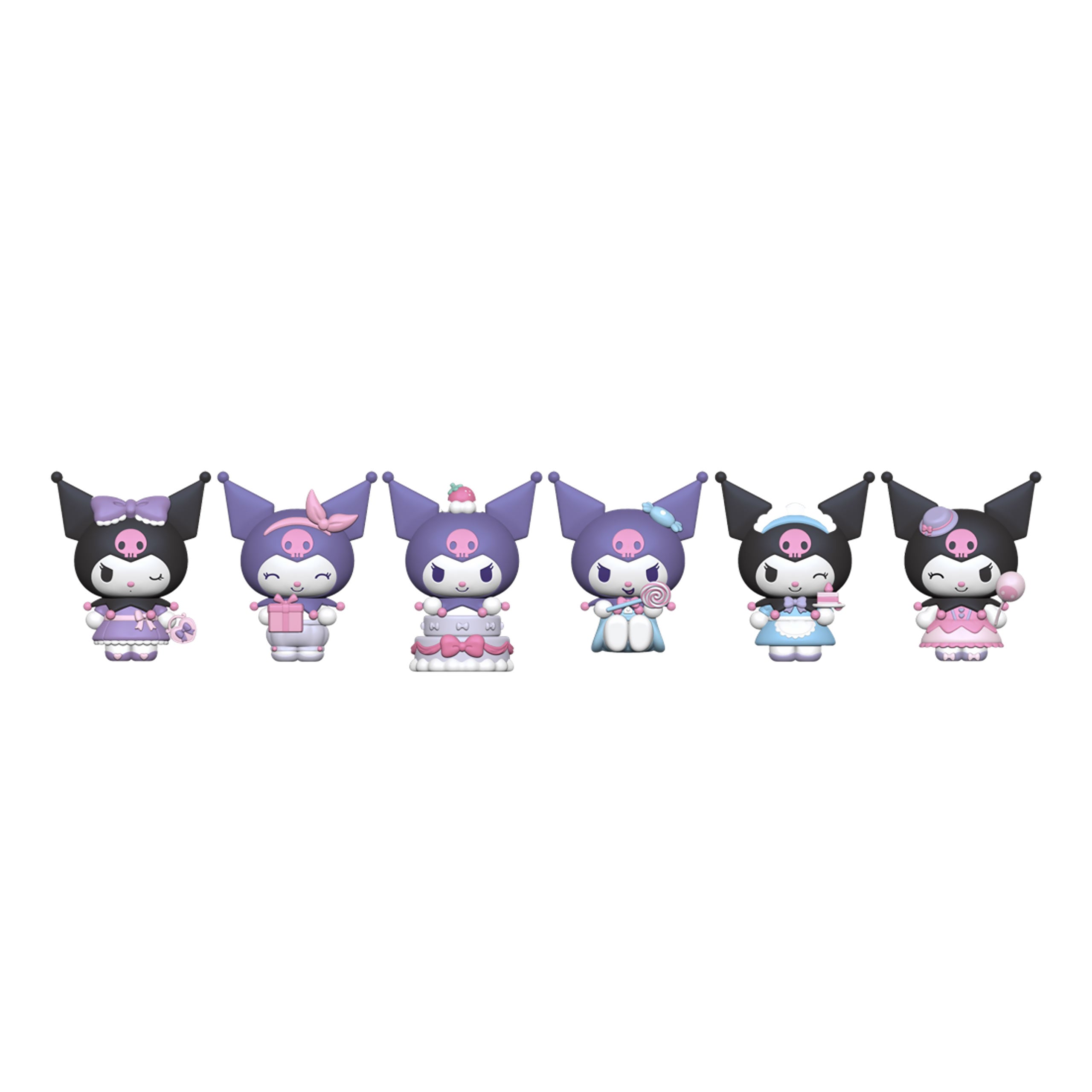 Productafbeelding Hello Kitty and Friends - YuMe Kuromi Mini-Doll Mysteryfiguur
