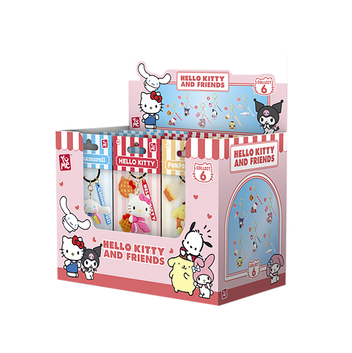 Productafbeelding Hello Kitty and Friends - YuMe Tea Party Mystery Sleutelhanger Display