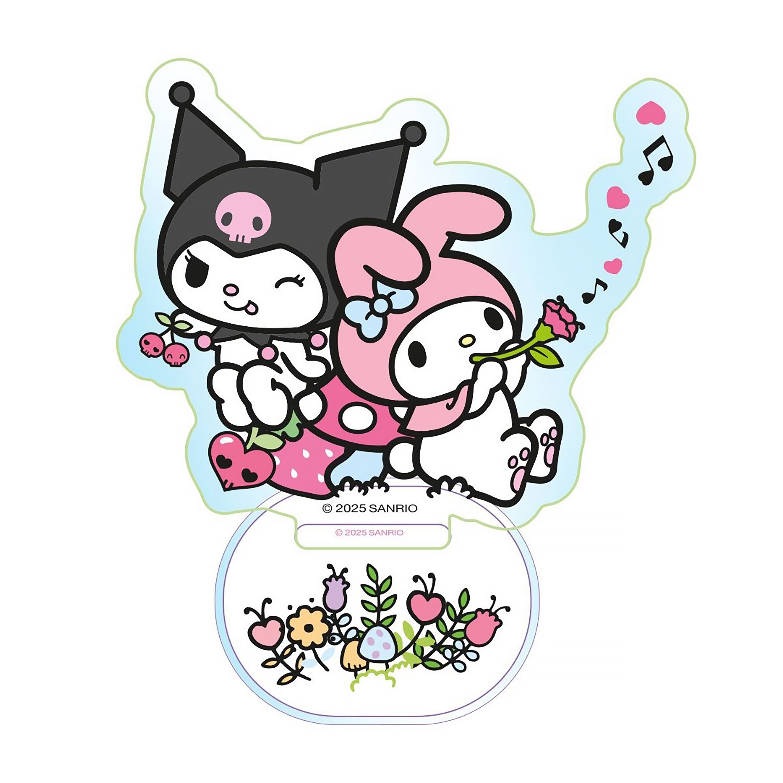 Productafbeelding Hello Kitty - My Melody en Kuromi Holografische Acrylfiguur
