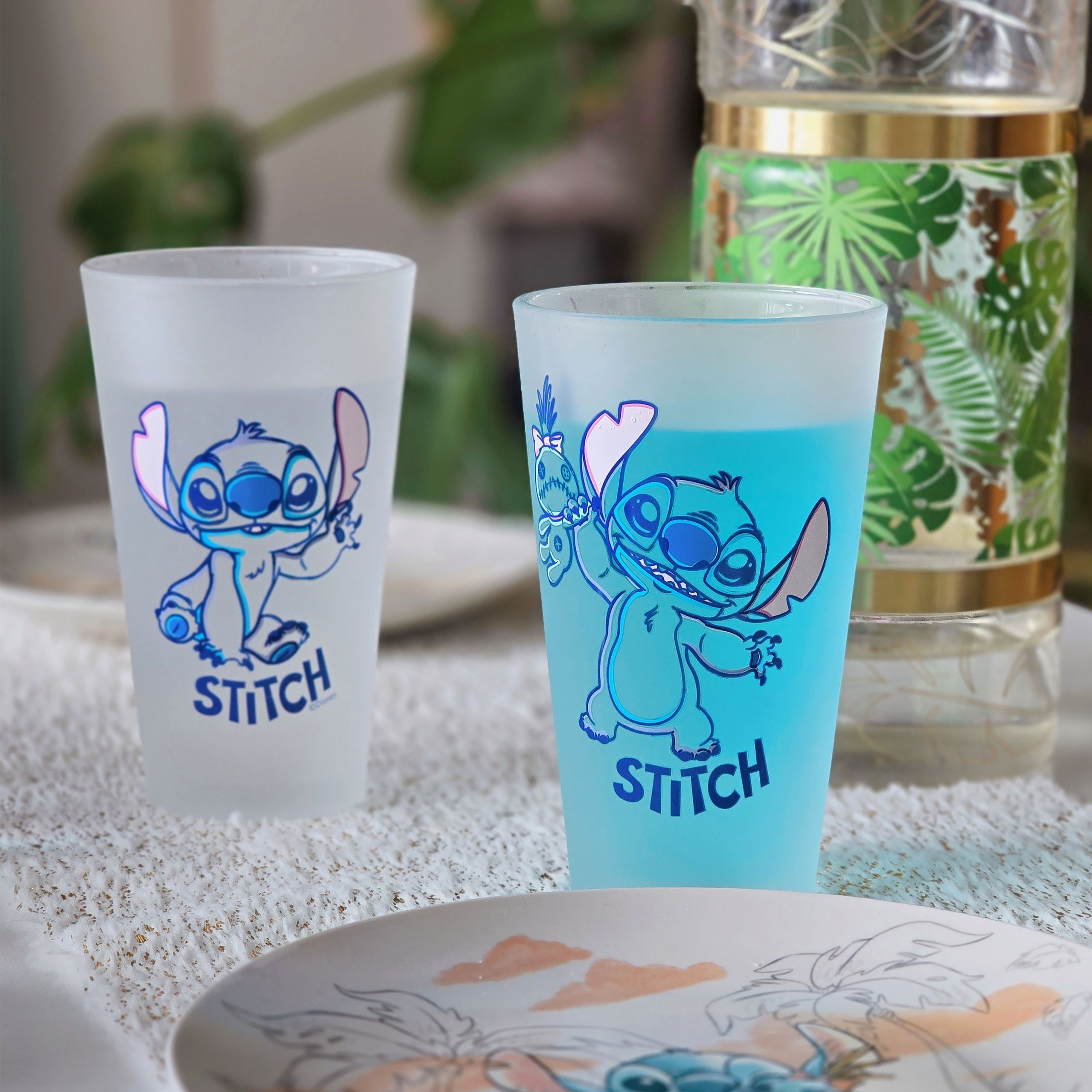 Productafbeelding Stitch Aloha glazen set van 2 - Lilo & Stitch