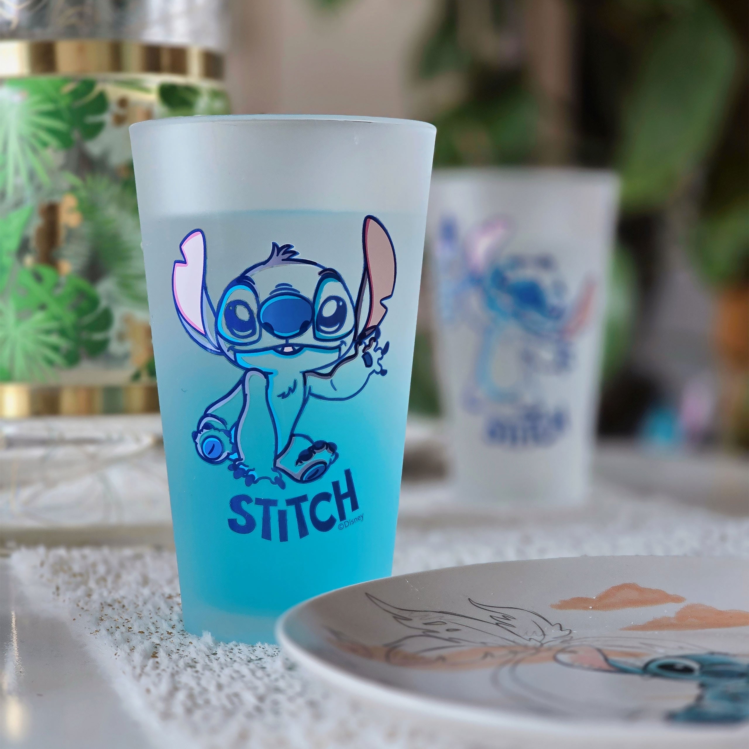 Productafbeelding Stitch Aloha glazen set van 2 - Lilo & Stitch