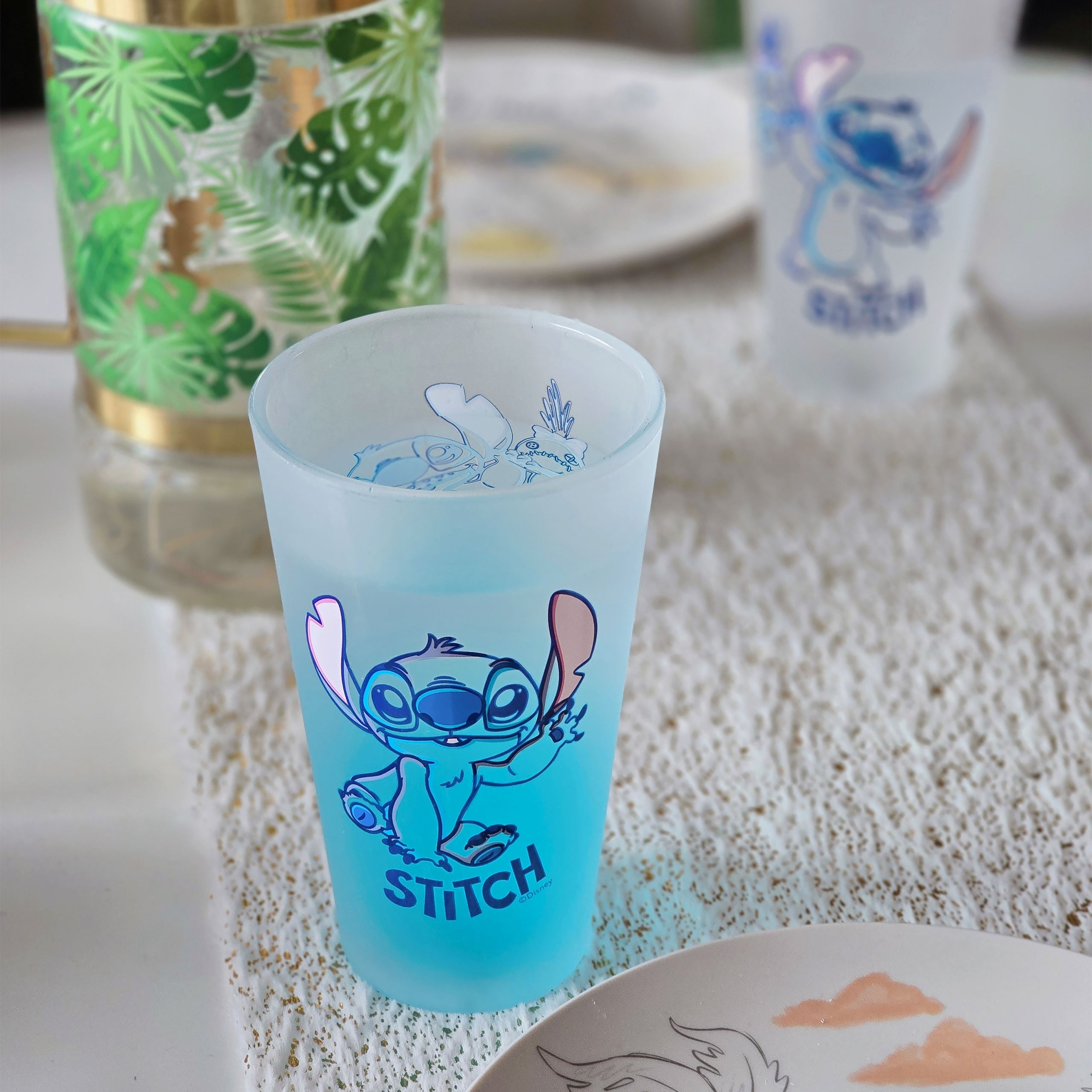 Productafbeelding Stitch Aloha glazen set van 2 - Lilo & Stitch