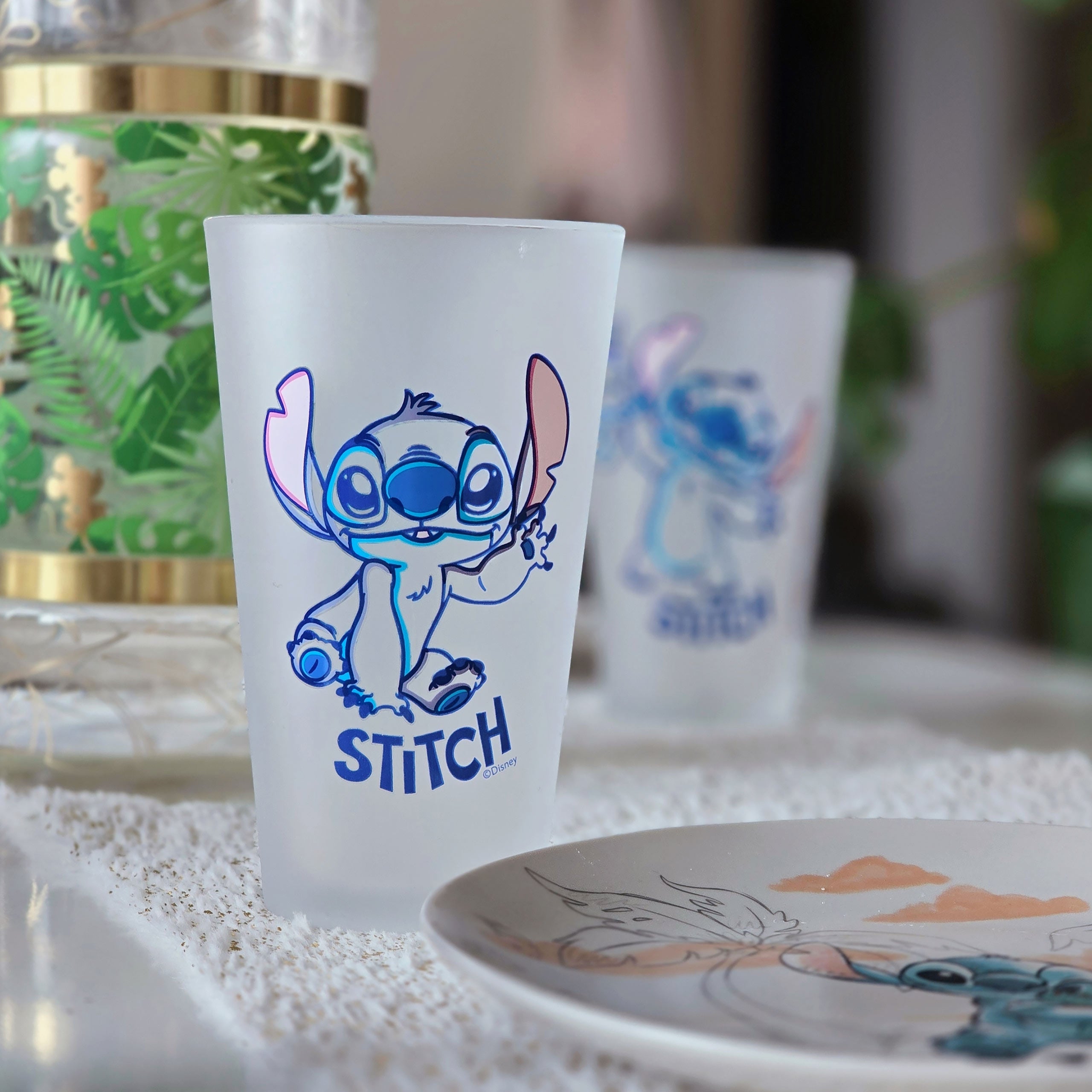 Productafbeelding Stitch Aloha glazen set van 2 - Lilo & Stitch