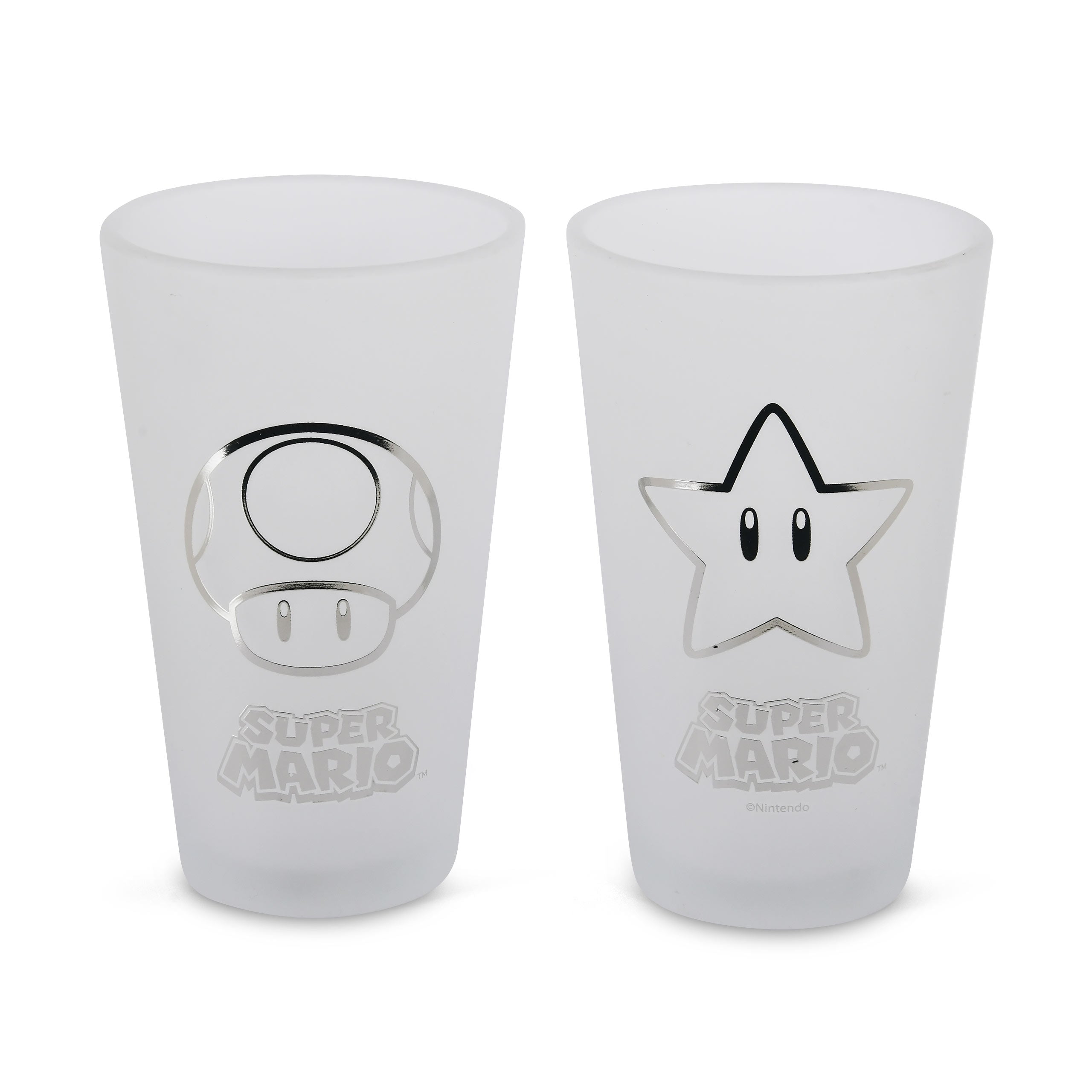 Productafbeelding Super Mario - Icons glazen set van 2