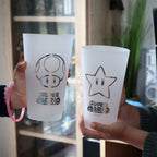 Productafbeelding Super Mario - Icons glazen set van 2