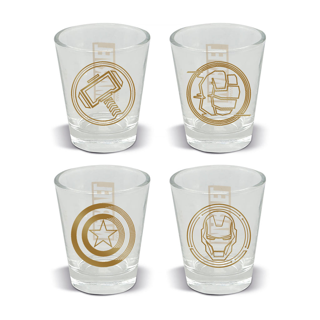 Productafbeelding Marvel - Symbols shotglazen set van 4