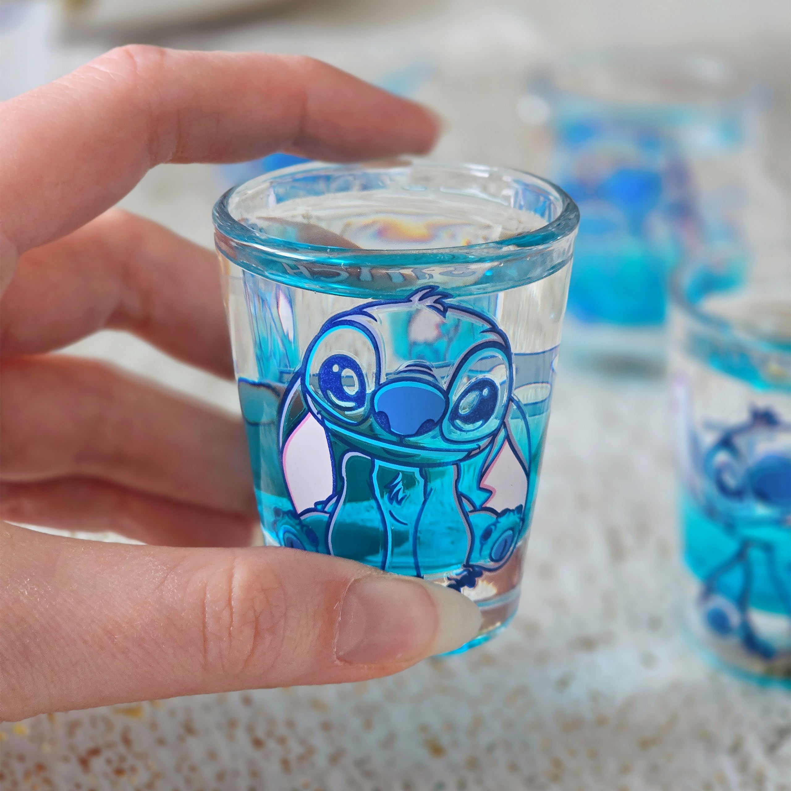 Productafbeelding Stitch Aloha glas set van 4 - Lilo & Stitch