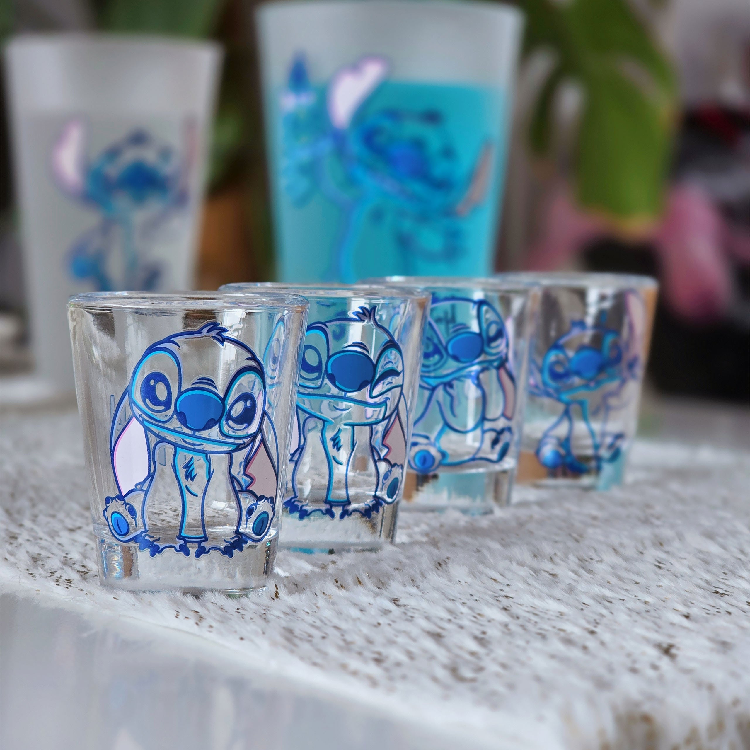 Productafbeelding Stitch Aloha glas set van 4 - Lilo & Stitch