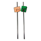 Productafbeelding Minecraft - Creeper en Pig rietjes set van 2