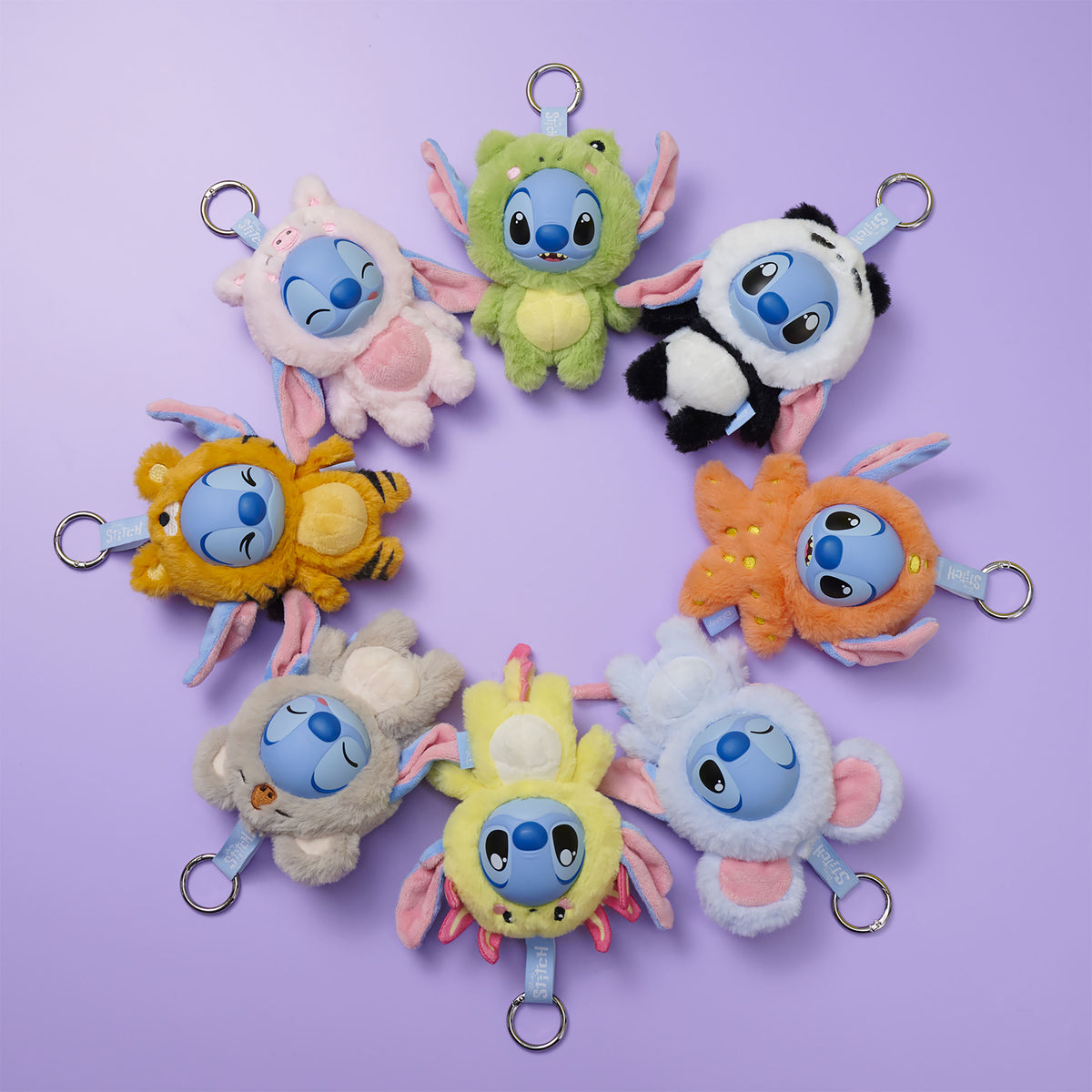 Productafbeelding Stitch YuYus pluizige Mystery sleutelhanger - Lilo & Stitch