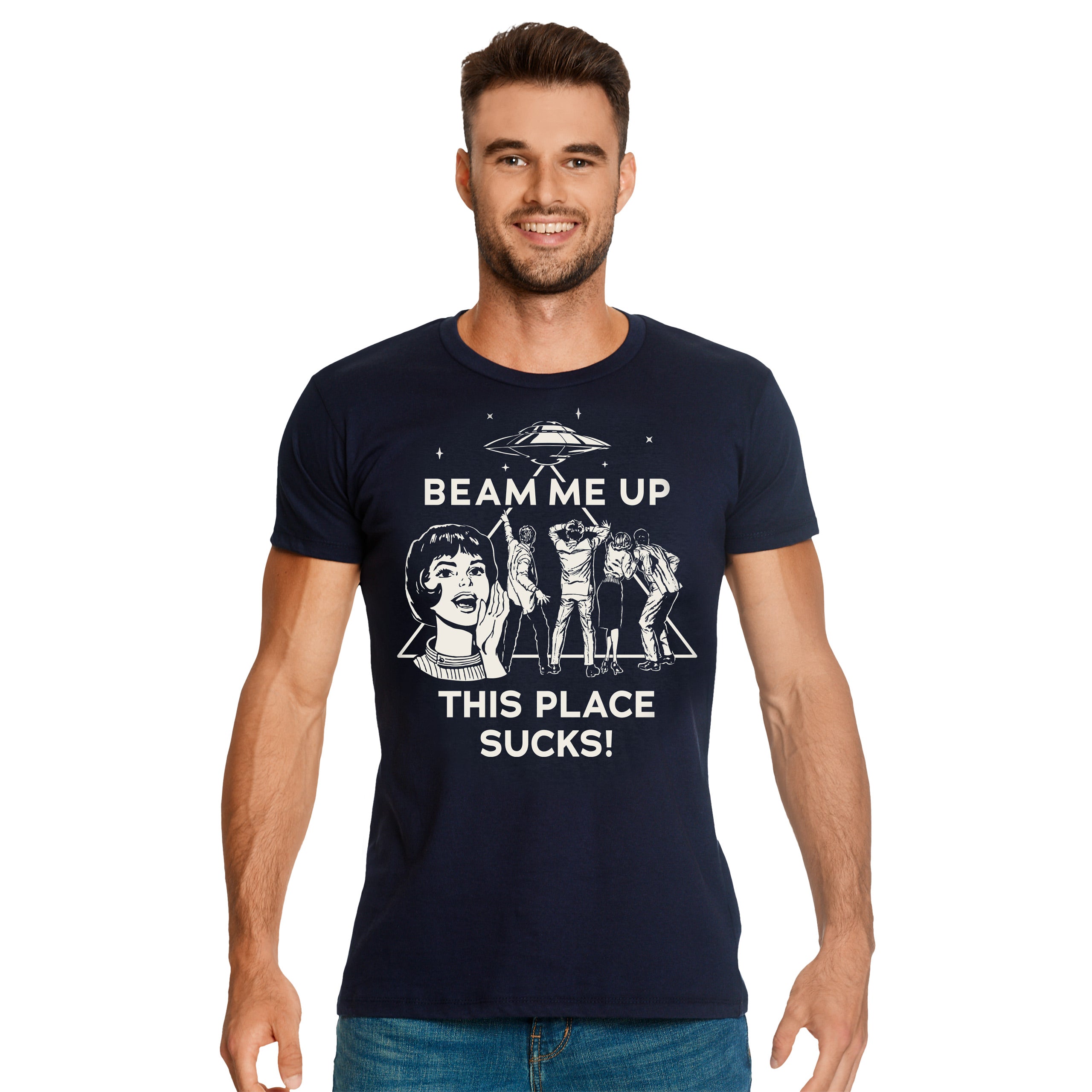 Productafbeelding Stranger Things - Beam Me Up T-shirt