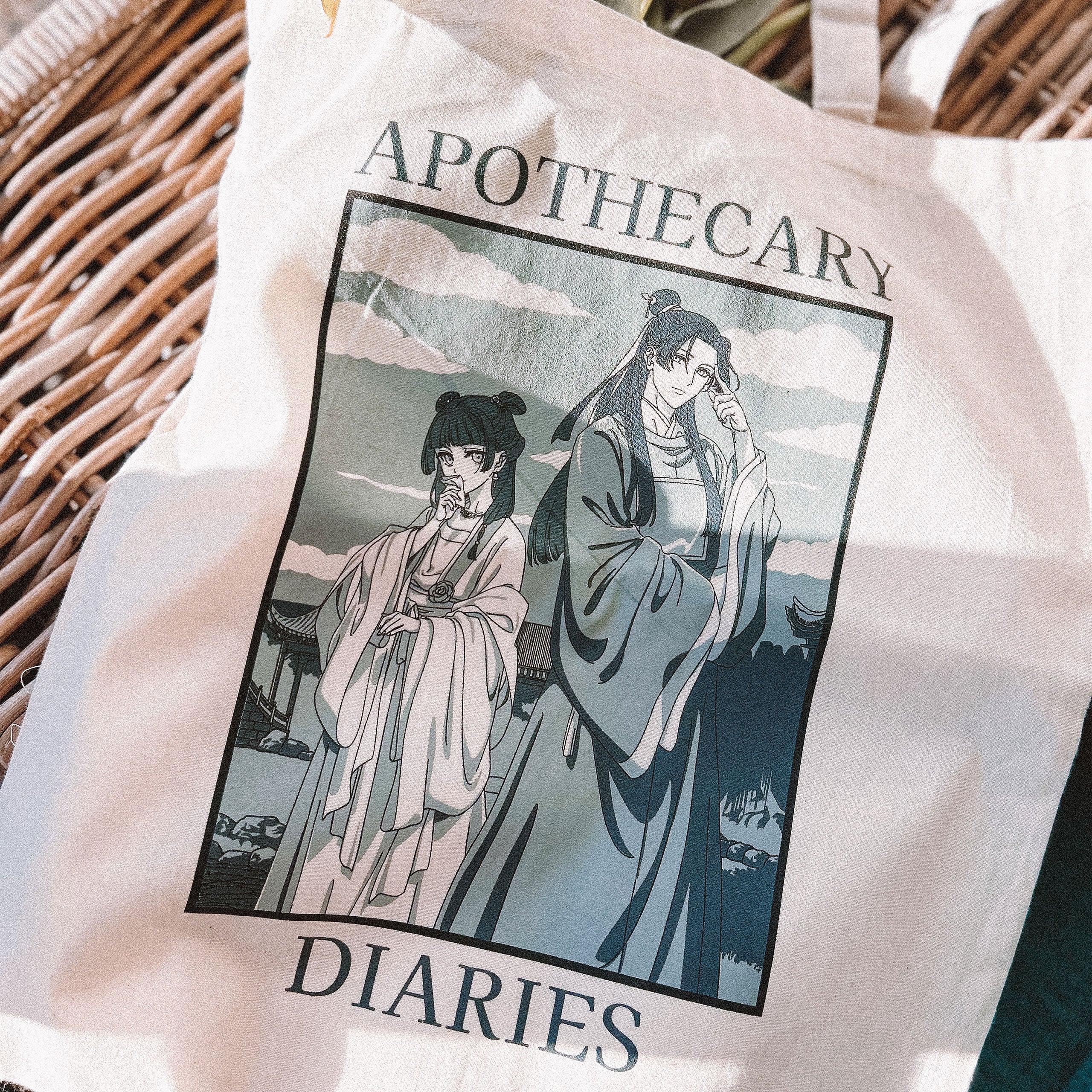 Productafbeelding Maomao en Jinshi tote bag voor fans van The Apothecary Diaries