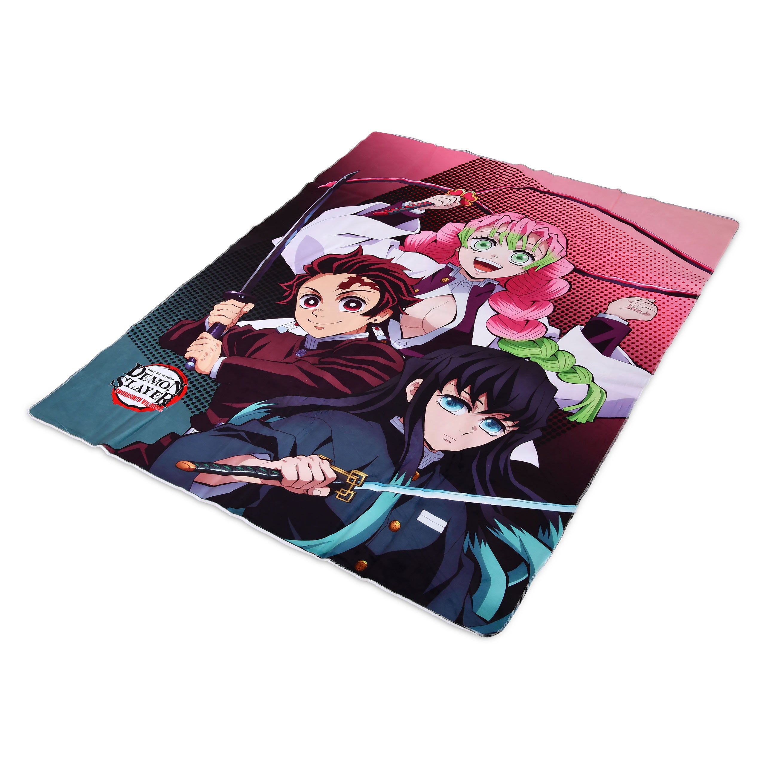 Productafbeelding Demon Slayer - Tanjiro, Mitsuri en Muichiro Fleece Dekentje