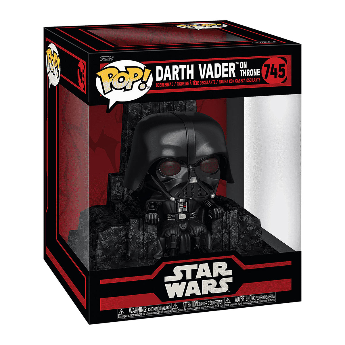 Productafbeelding Star Wars - Darth Vader op troon Deluxe Funko Pop figuur