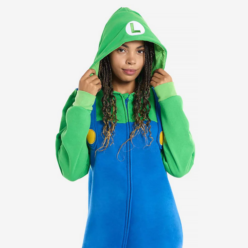 Productafbeelding Super Mario - Luigi Onesie voor volwassenen