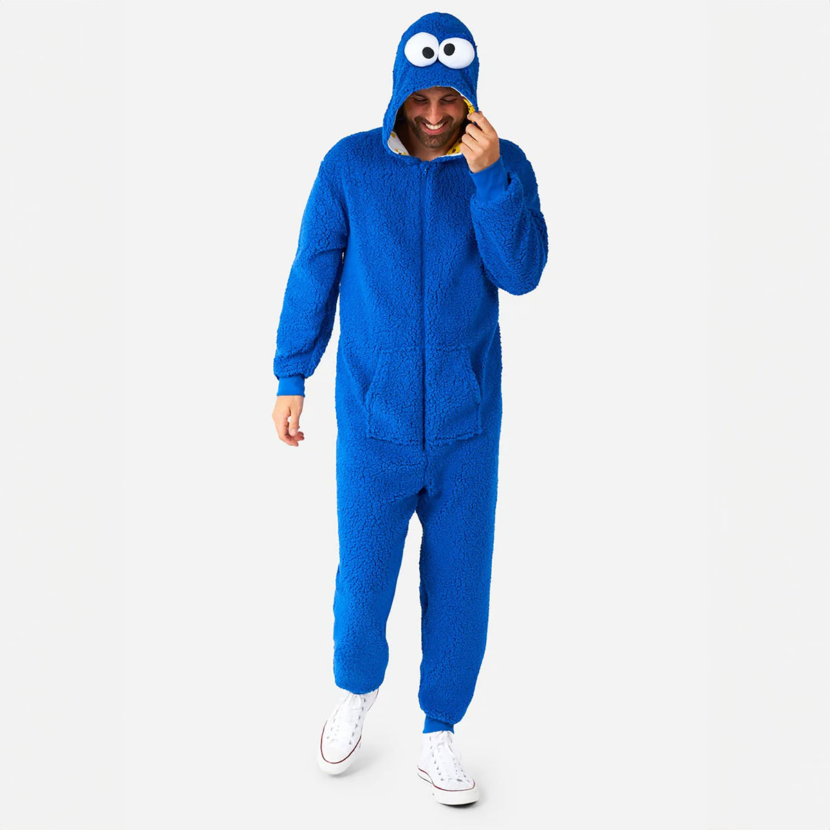 Productafbeelding Sesamstraat - Cookie Monster Pluche Onesie voor Volwassenen