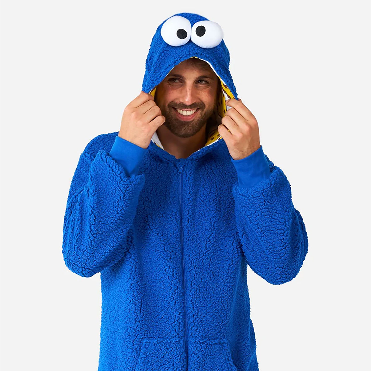 Productafbeelding Sesamstraat - Cookie Monster Pluche Onesie voor Volwassenen