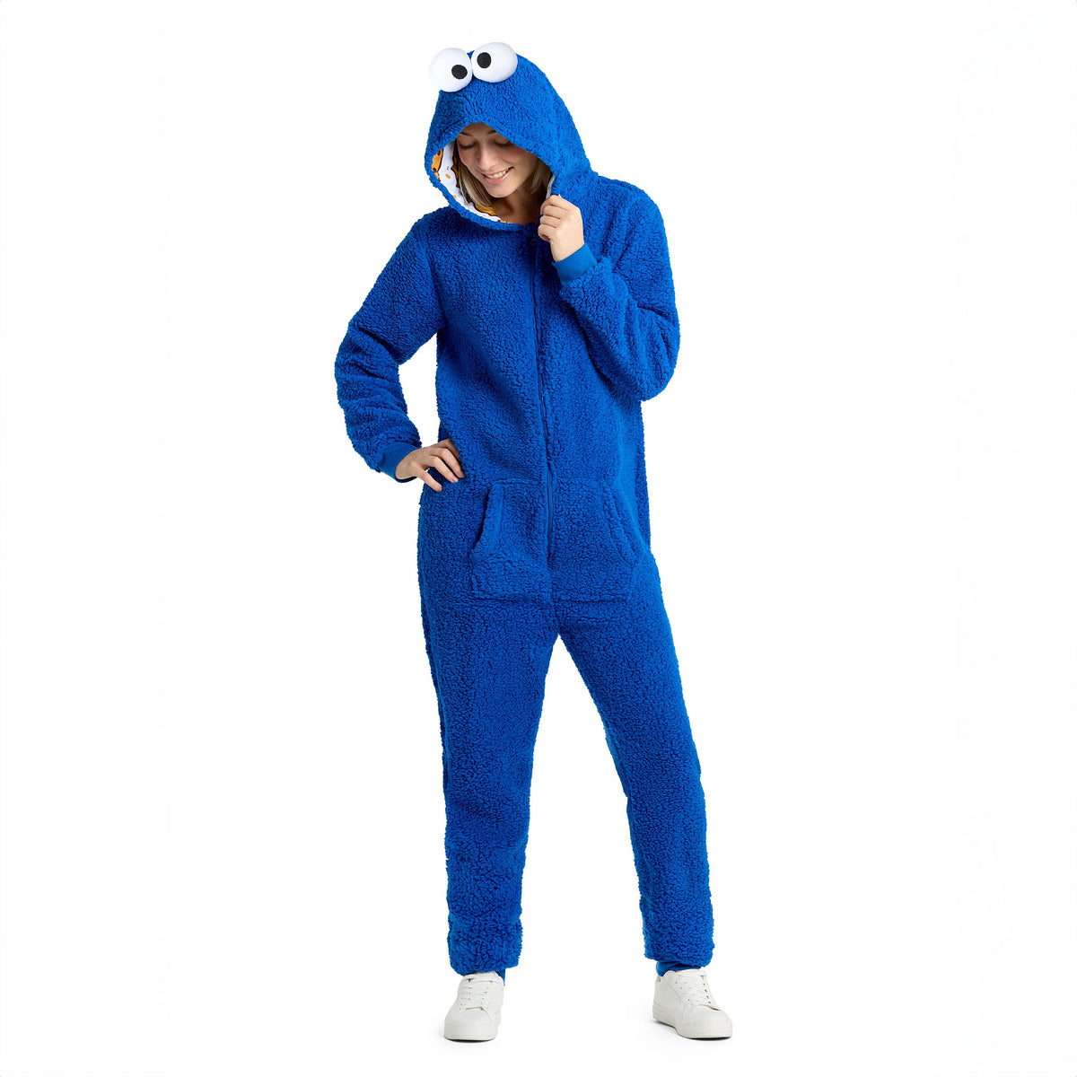 Productafbeelding Sesamstraat - Cookie Monster Pluche Onesie voor Volwassenen
