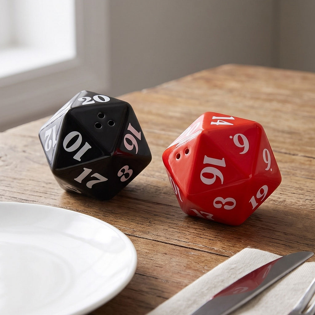 Productafbeelding Dungeons & Dragons - D20 Dobbelsteen Zout- & Peperstrooiers