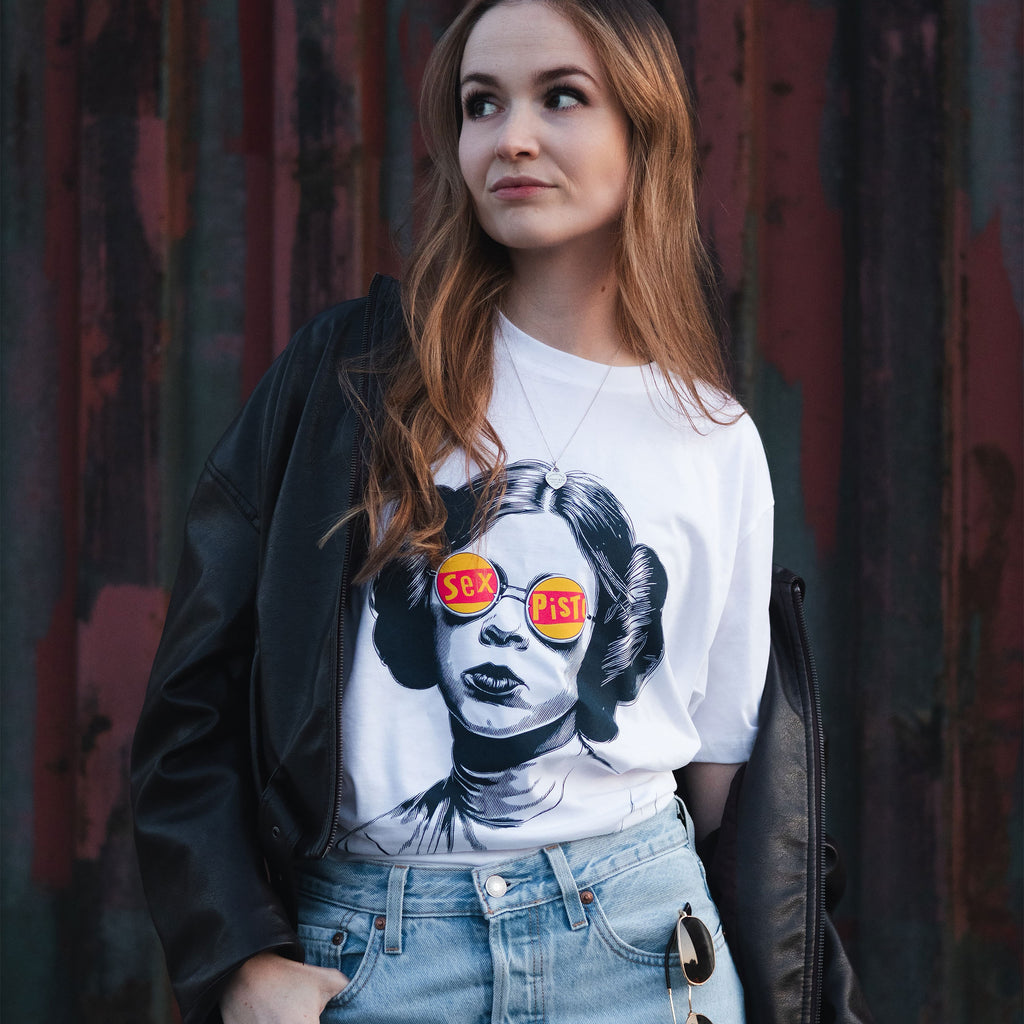 Productafbeelding Sex Bomb T-shirt voor Star Wars fans wit