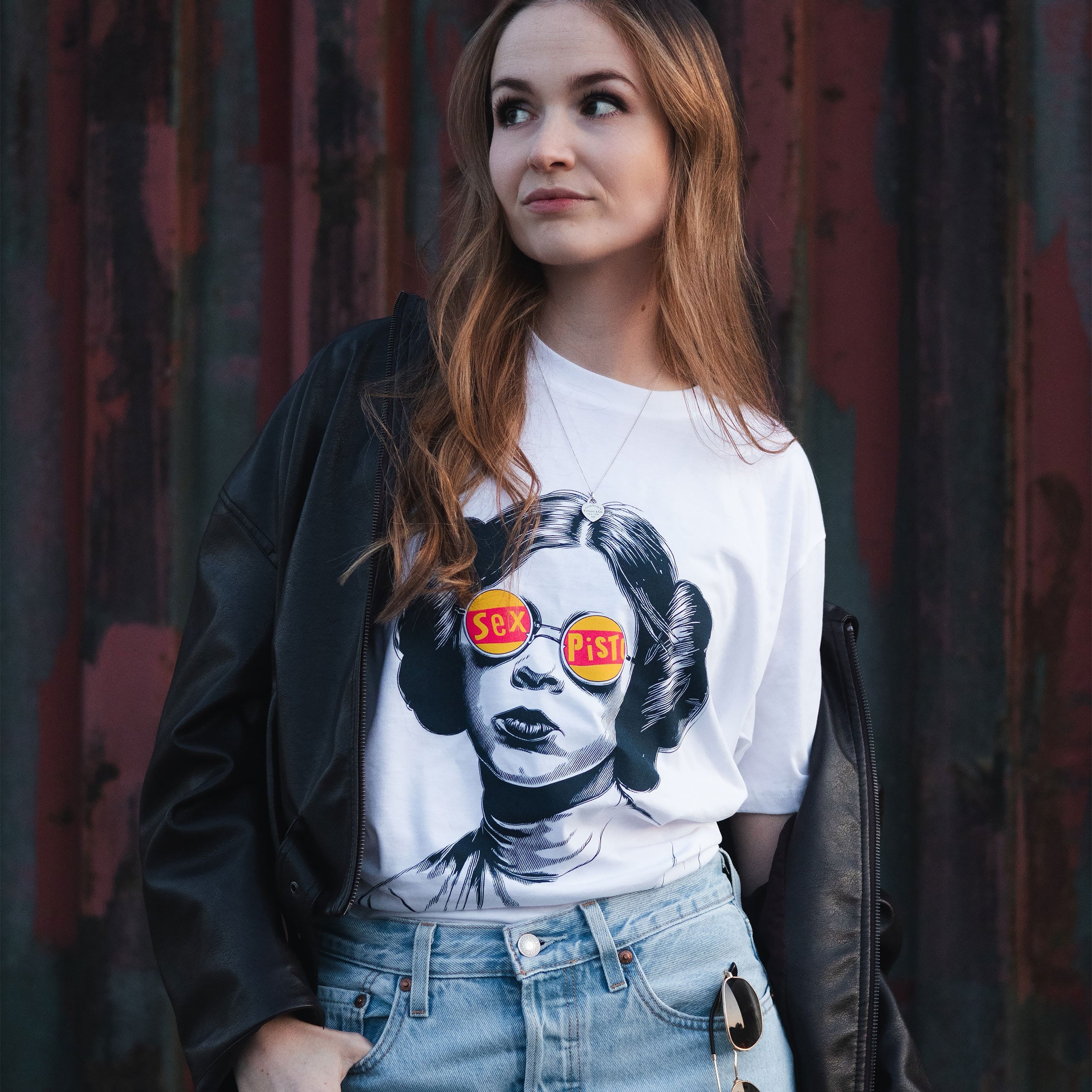 Productafbeelding Sex Bomb T-shirt voor Star Wars fans wit
