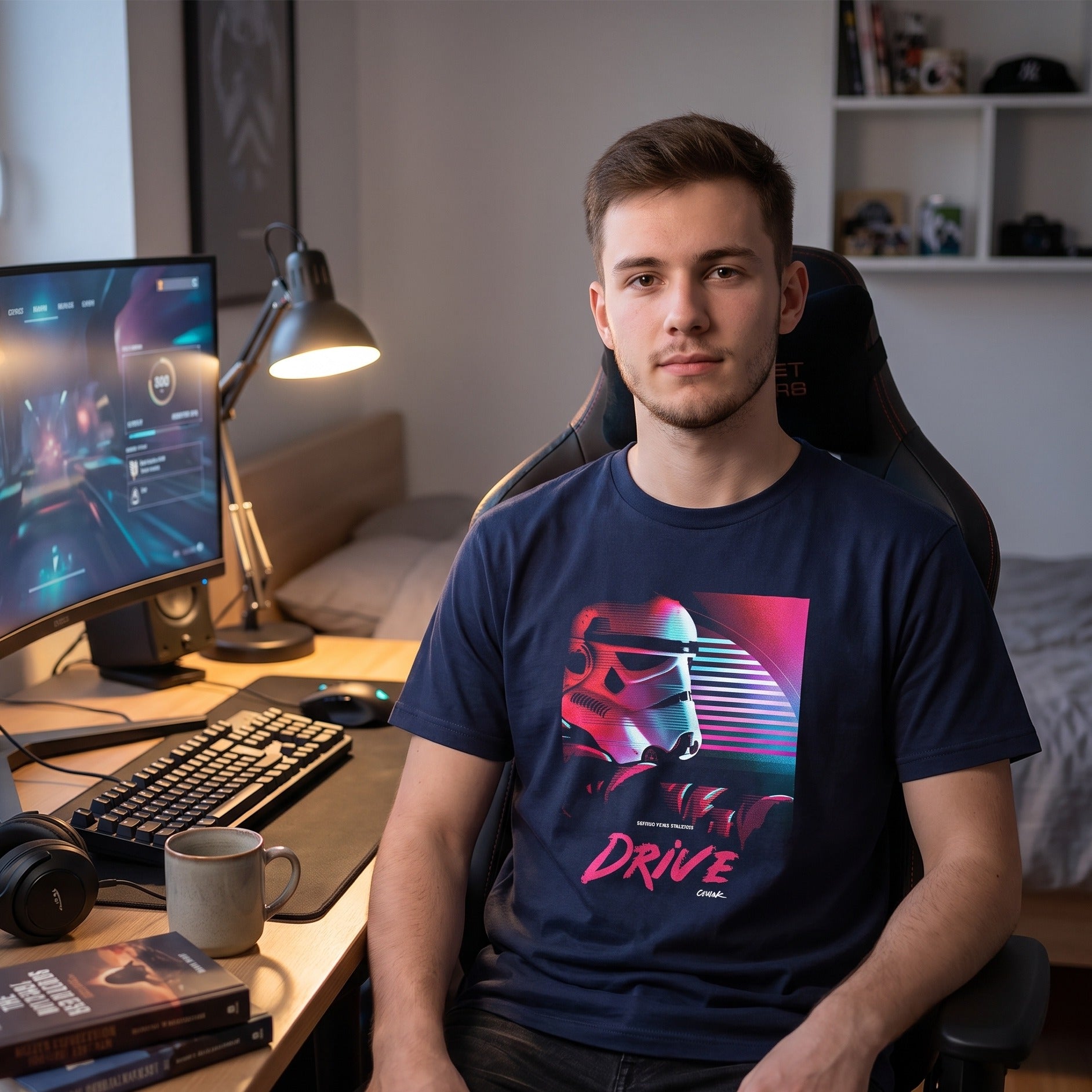 Productafbeelding Drive T-shirt voor Star Wars-fans blauw