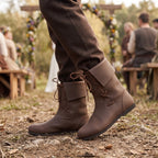 Product image Medieval Cuff Boots in Brown Nubuck Leather