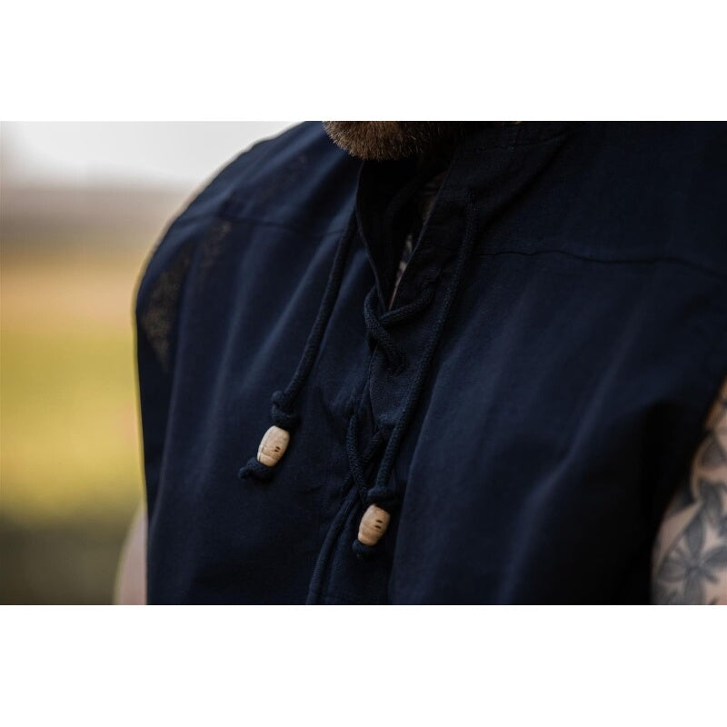 Productafbeelding Middeleeuws Vetershirt Jean mouwloos zwart